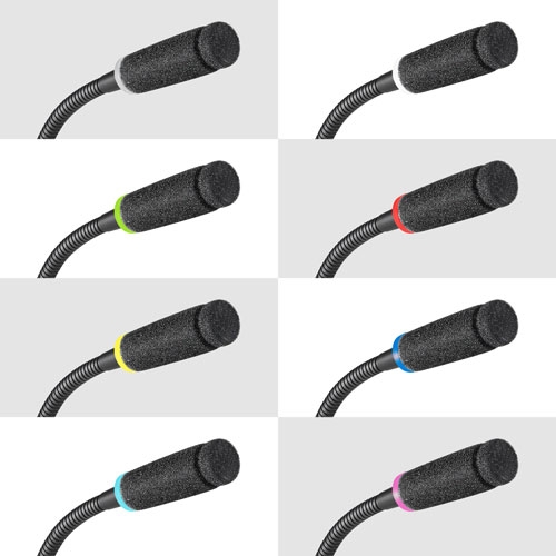 鐵三角 ES925C/DS5 心形電容式鵝頸話筒帶5針臺架供電模組-各顏色話筒合集2